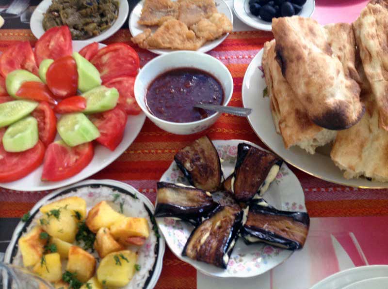 Georgian dishes with Turkish influences. Photo credit: Michel Behar
