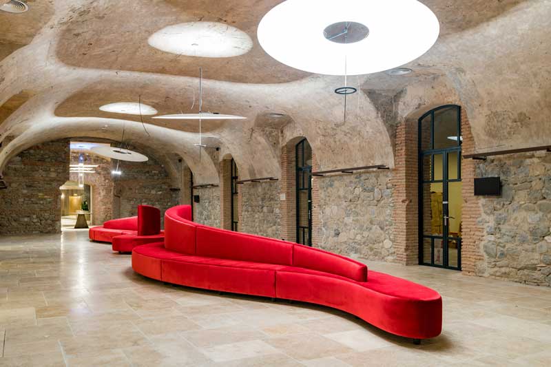 Curvaceous lobby (Georgia). Photo courtesy of the Radisson Collection Hotel at Tsinandali Estate