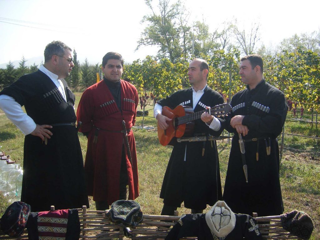 Enjoying music in a Georgian vineyard. Photo credit: Mariana Noble