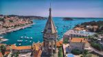 A panoramic view of Hvar and its turquoise harbor. Photo credit: Croatian National Tourist Board