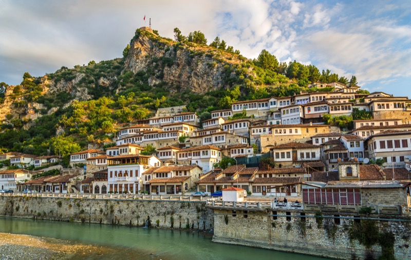 A sweeping view of the River Osum from Berat, Albania. Photo credit: Peter Guttman