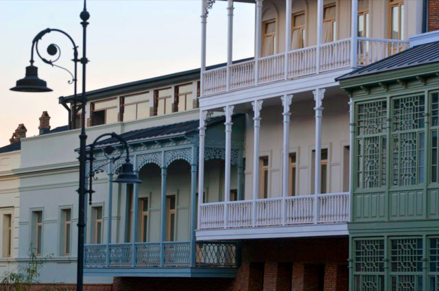 Balcony architecture in Tbilisi, Georgia. Photo credit: Peter Guttman