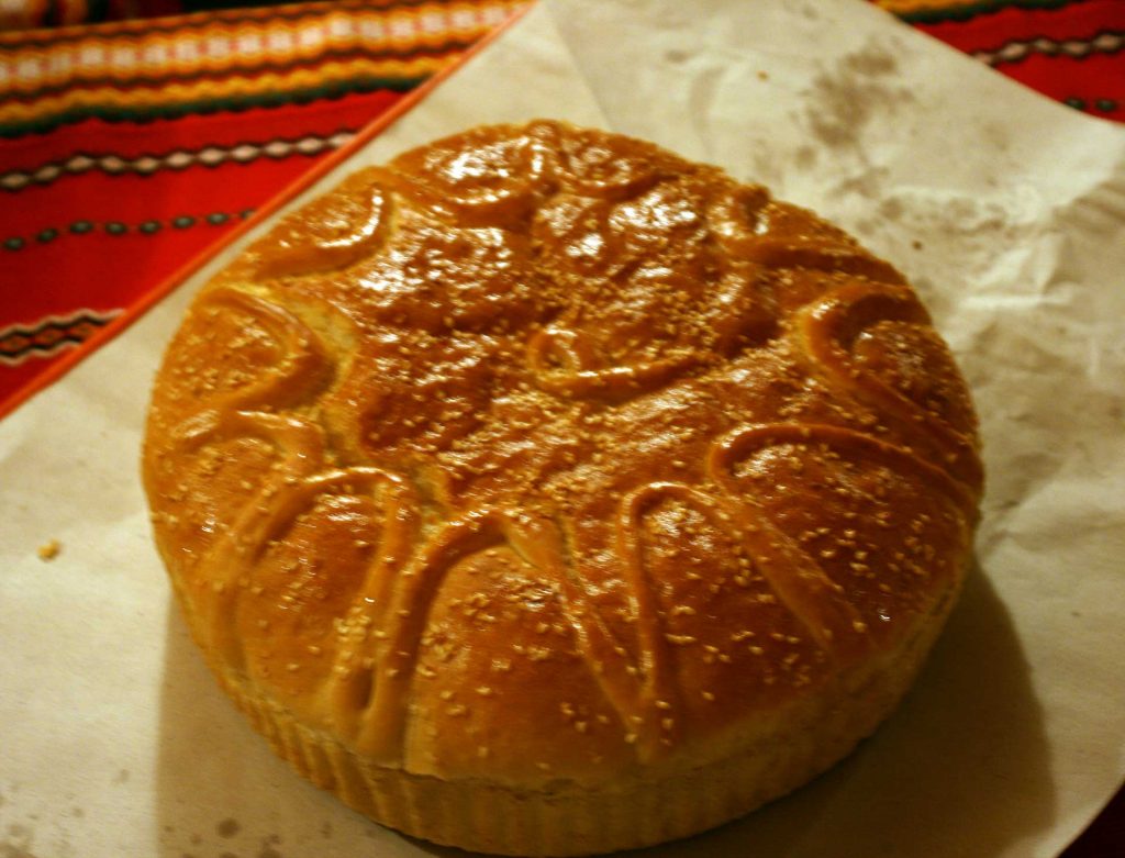 Banitsa – a traditional Bulgarian pastry layered with eggs, yogurt, and cheese between filo pastry. 