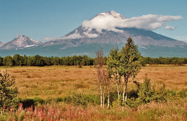 One of several soaring volcanoes on Siberia’s remote Kamchatka Peninsula. Photo credit: Martin Klimenta