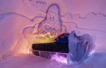 Ice and snow sculptures inside each room of the Snow Hotel. Photo credit: Kirkenes Snow Hotel / Nevra Pictures
