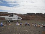 An exploration of a Kazakh National Park by helicopter. Photo credit: Igor Strebkov