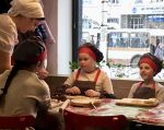 Learning how to make varenyky in Ukraine. Photo credit: Luba Rudenko