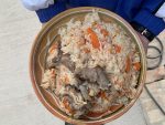 Fresh Turkmen plov ready to eat, Ashgabat, Turkmenistan. Photo credit: Sapargylych Rahmanov