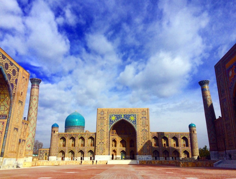 Samarkand’s Registan Square, the centerpiece of the city, and the most recognizable landmark for visitors. Photo credit: Abdu Samadov