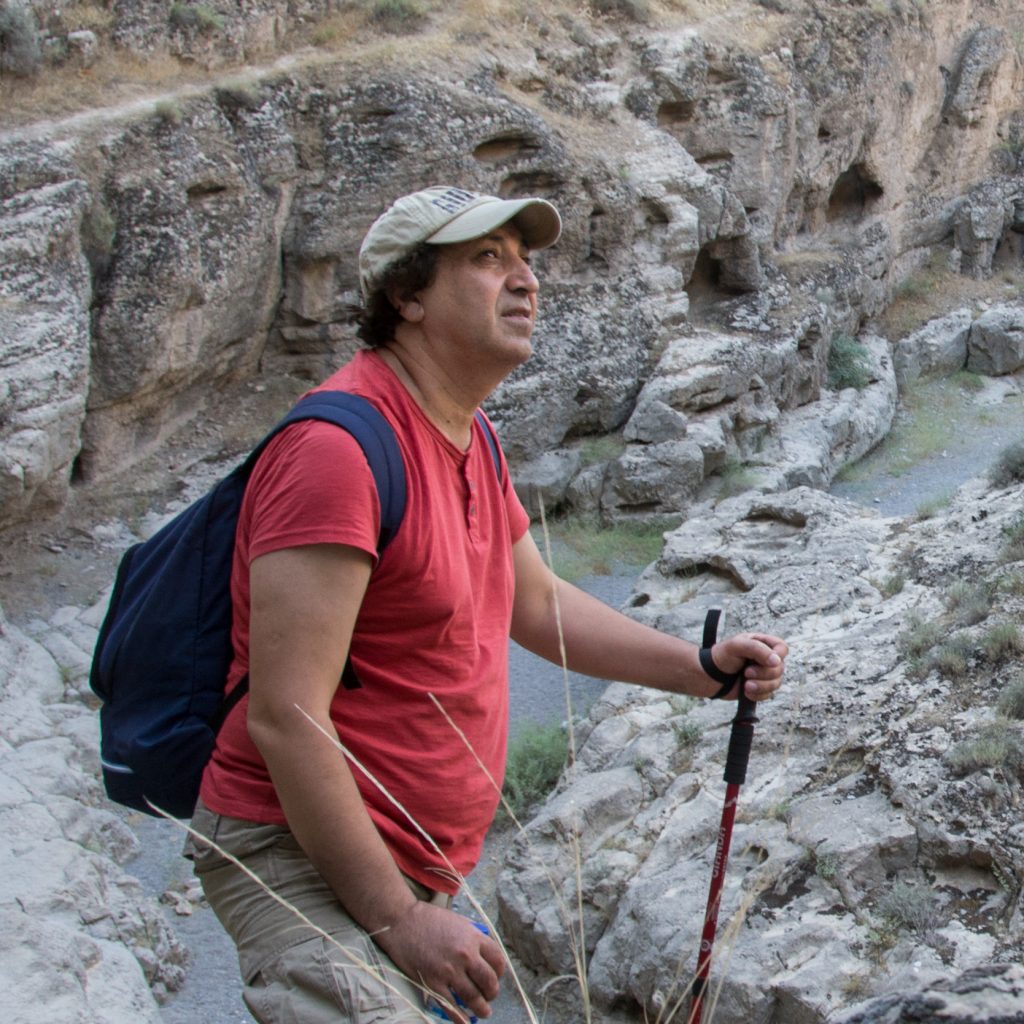 Sapargylych Rahmanov hiking in Turkmenistan. Photo credit: Sapargylych Rahmanov