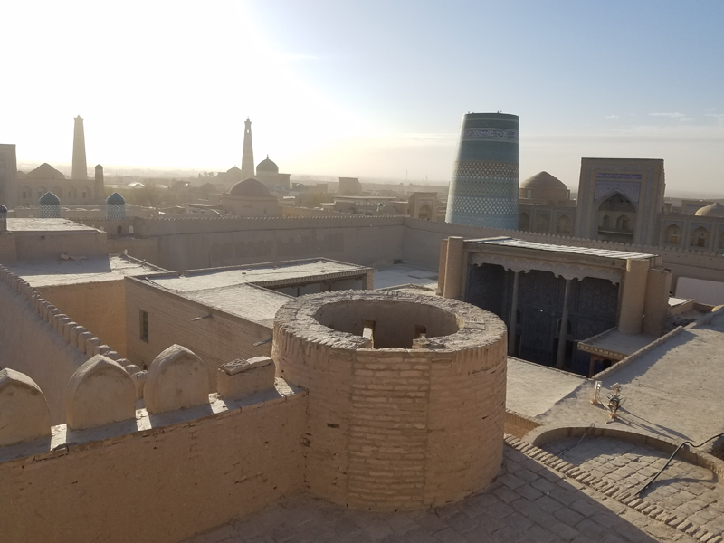 Aerial view of Khiva, Uzbekistan. Photo credit: Marisa Dodd