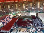 Inside a yurt at the Sary Tash Guesthouse, Sary Tash, Kyrgyzstan. Photo credit: Ainura Kasylova