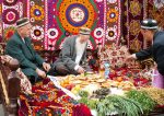 Locals enjoy a traditional meal in Dushanbe, Tajikistan. Photo credit: Dilshod Karimov