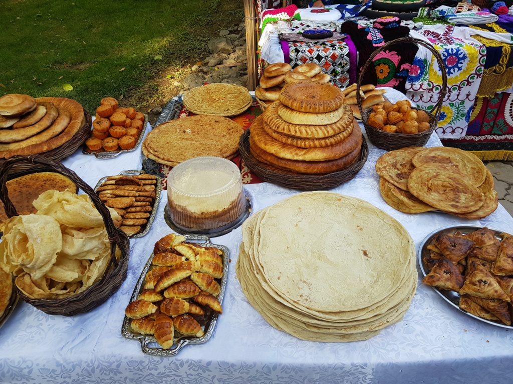 A selection of traditional Tajik breads. Photo credit: Dilshod Karimov