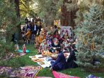 Tajik women dining outside. Photo credit: Dilshod Karimov