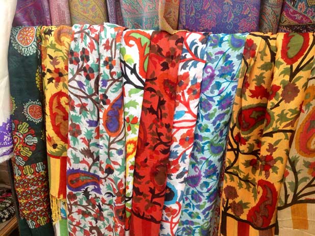 Ikat fabrics, Uzbekistan. Photo credit: Michel Behar