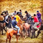 Getting a good look at the buzkashi action. Photo credit: Abdu Samadov