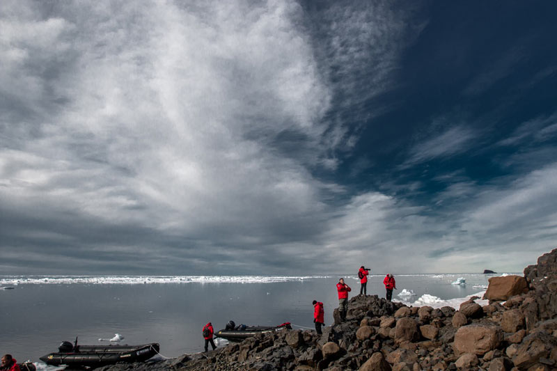 Uncanny sea and sky on the islands of Franz Josef Land. Photo credit: Jonathan Zaccaria