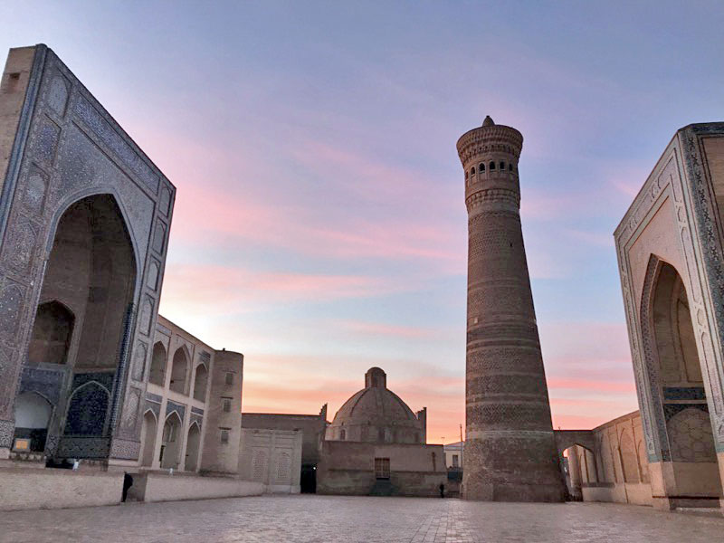 Timelessness: dawn breaks over Bukhara. Photo credit: Abdu Samadov