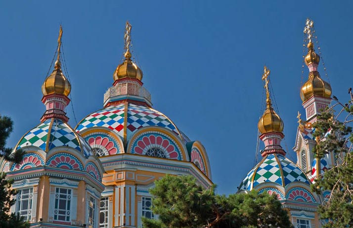 Zenkov Cathedral is an Almaty highlight – one of a handful of wooden cathedrals in the world. Photo credit: Richard Fejfar