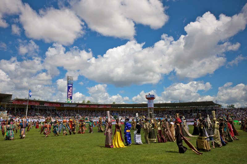 Opening ceremonies at Mongolia’s Naadam Festival. Photo credit: Helge Pedersen