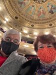Luba and John attend the Lviv Opera. Photo credit: Luba Rudenko
