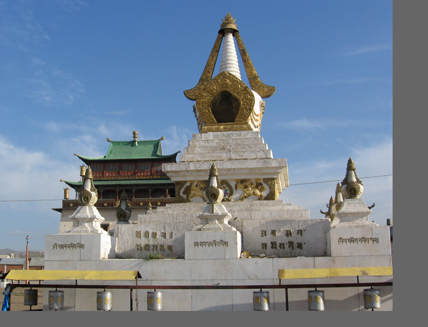 Mongolia’s Gandan Monastery in Ulaanbaatar was one of the few to survive under Communism. Photo credit: Andrew Barron