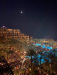 The Hilton Ras Al Khaimah Resort at night. Photo credit: Luba Rudenko