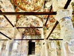 Colorful frescoes inside the Orthodox church in Voskopoje, Albania. Photo credit: Michel Behar