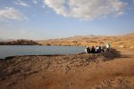 People meditating at Takht-e Soleyman (Throne of Solomon), Iran. Photo credit: Patricia Harris