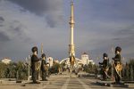 Independence Monument in Turkmenistan's capital city of Ashgabat. Photo credit: Ann Schneider