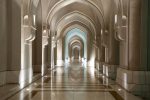 A corridor within the Al Alam Palace in Muscat, Oman. Photo credit: Courtesy of Desert Adventures