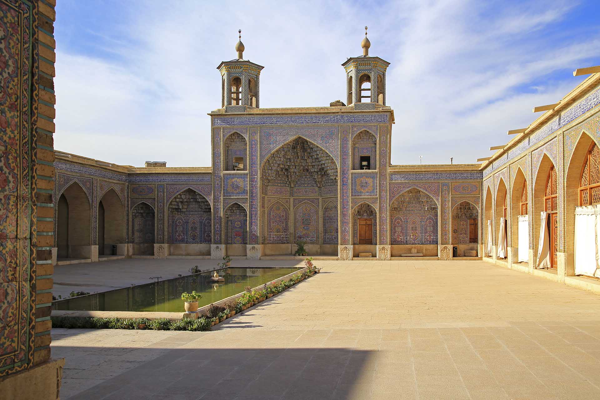 Exterior of the Pink Mosque in Isfahan, Iran. Photo credit: Ann Schneider