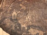 Rock art in Jubbah, Saudi Arabia. Photo credit: Douglas Grimes