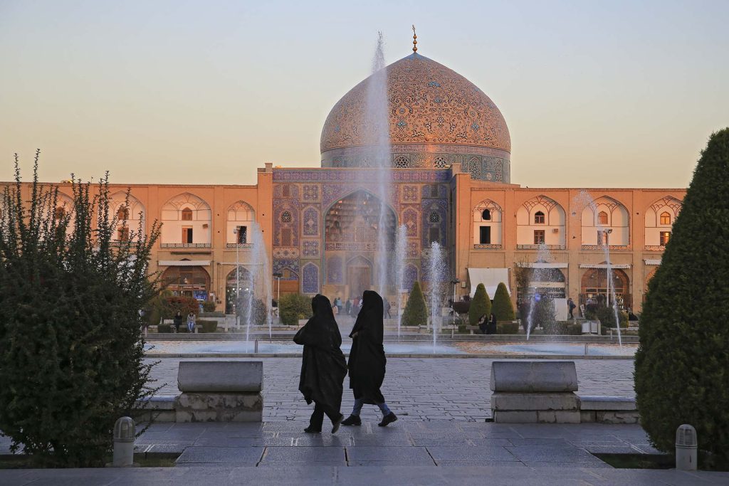 Strolling Imam Square, Isfahan, Iran. Photo credit: Ann Schneider