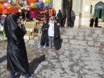 High school girls on a field trip capture fellow tour member near Shiraz. Photo credit: Patricia Harris