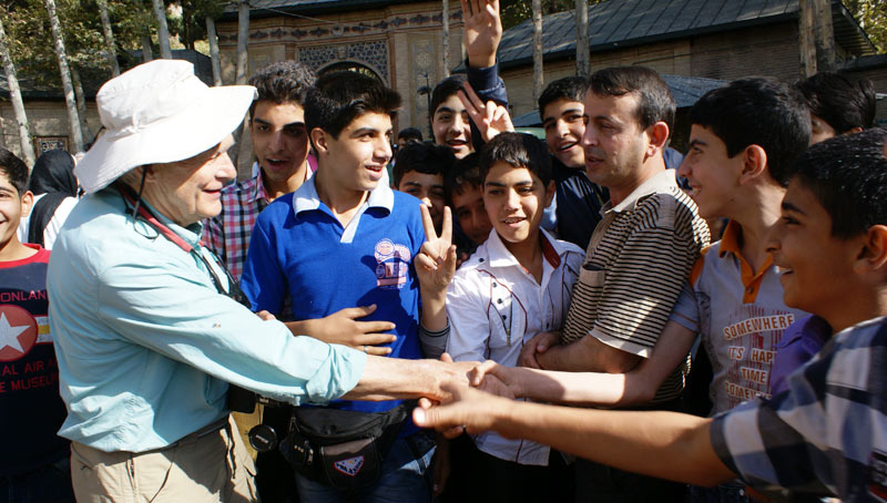 Greetings in Iran. Photo credit: Joanna Millick