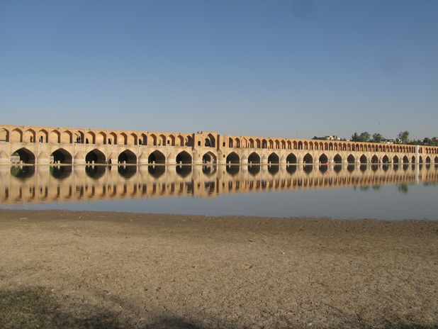 For more than 350 years locals and travelers have crossed the 33 Arches Bridge in Isfahan, Iran. Photo credit: Devin Connolly