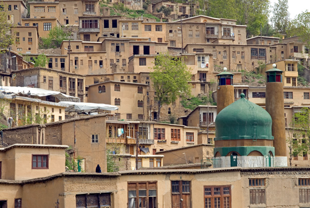 Joanna’s odyssey began on the way to Masuleh, where streets are built on the roofs of houses below. Photo credit: James Carnehan