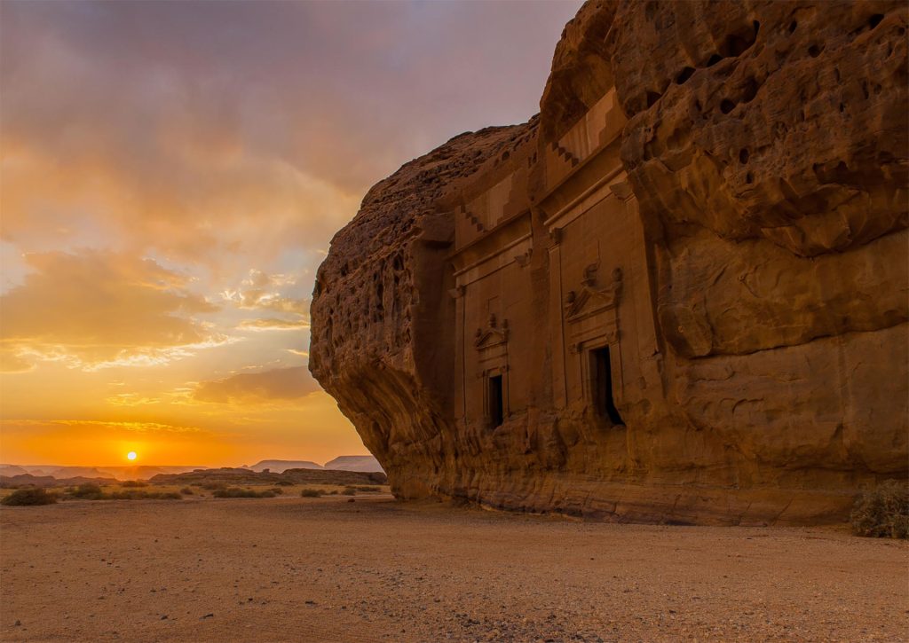 Nabataean Tombs at Al Ula. Photo credit: Saudi Arabia Tourism