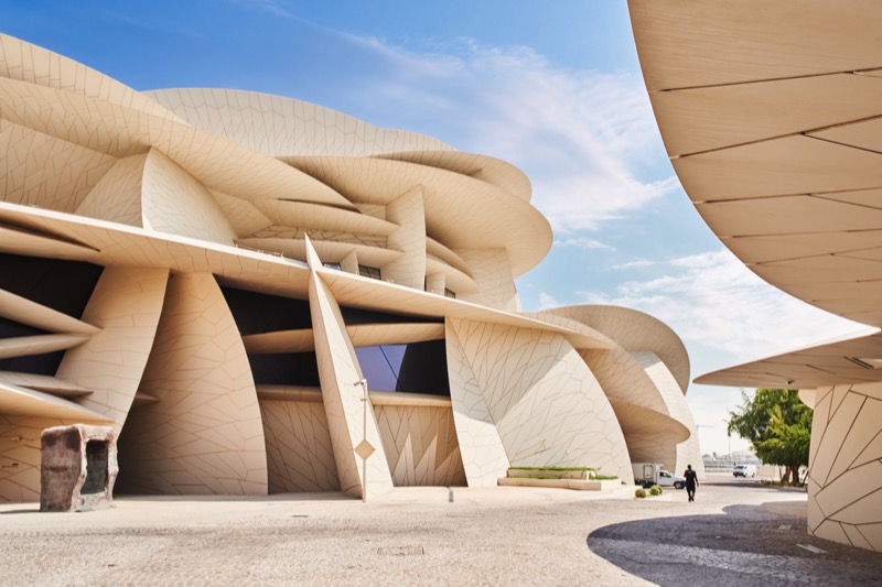 The Desert Rose-shaped National Museum of Qatar.
