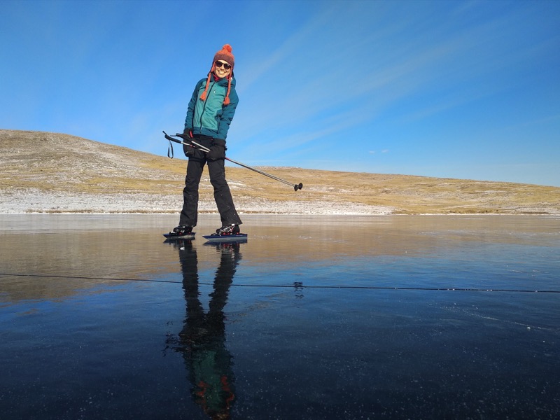 Ice Skating on Lake Baikal. Photo credit: Tanya Valeeva