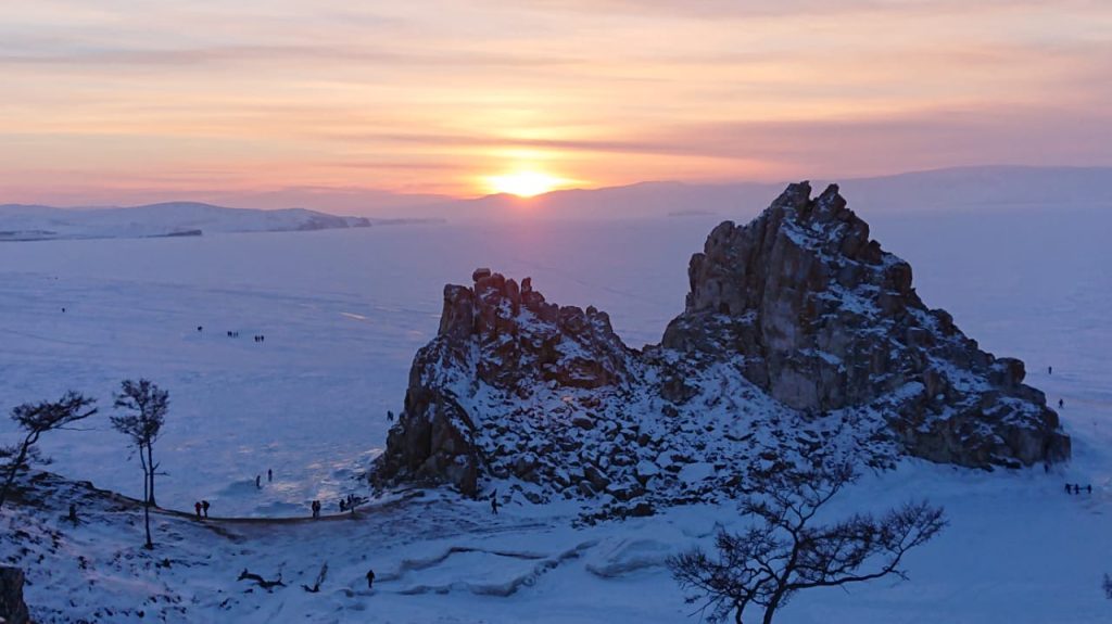 Sunrise Over Lake Baikal on Olkhon Island. Photo credit: Vladimir Kvashnin