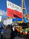 Polish pride at the Seattle rally for Ukraine. Credit: Joanna Millick