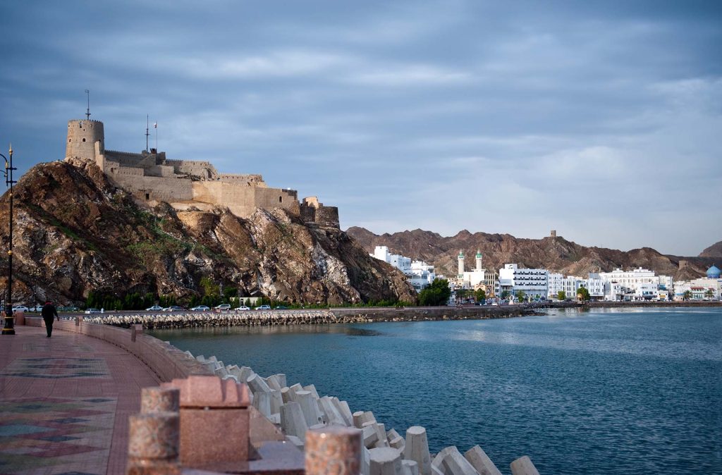 The Mutrah Corniche in Muscat.