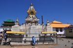 A chorten at Ulaanbaatar's Gandan Monastery.