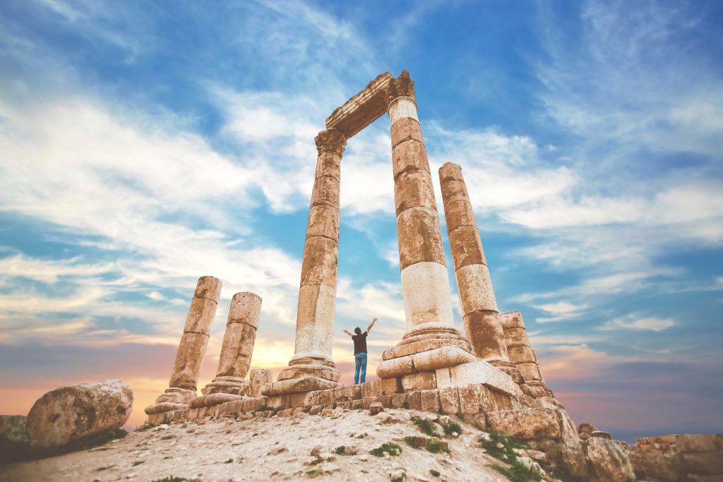 The Temple of Hercules at the Amman Citadel. Photo credit: Jordan Tourism Board