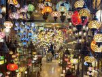 Colorful lamps on sale at a souq in Manama. Photo credit: Tabish Firoz