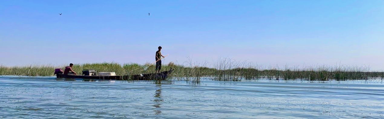 Fishing on the marshlands where the Tigris and the Euphrates meet. Photo credit: Explore Mespotamia