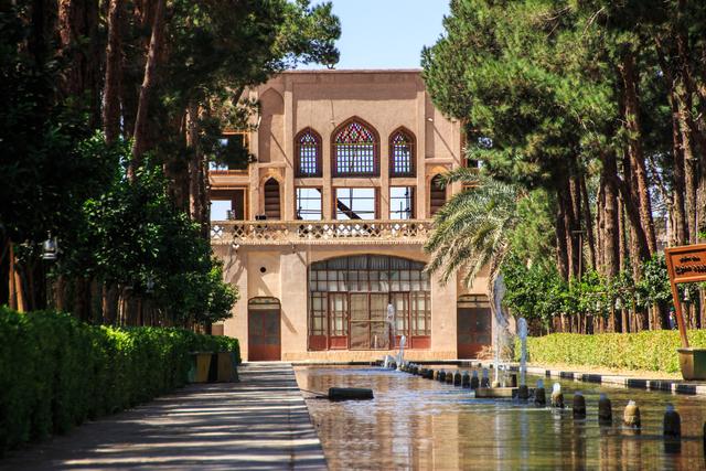 Dowlat Abad Gardens in Yazd - one of the best gardens in Iran.